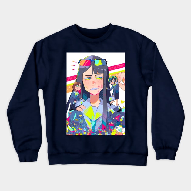 Keep Your Hands Off Eizouken! Crewneck Sweatshirt by rosywhitey